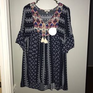 Umgee dress/tunic size medium new with tags.